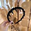 Artificial Pearl Hairband with Teeth Hoop Fashion Bridal Hair Hoops High Cranium Wide Beaded Bling Head Band for Women Girls