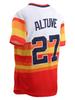 Boyfriend Style Men's Embroidery Baseball Jersey 27 Rainbow Casual Short Sleeve V-Neck T-Shirts Party Sports Top