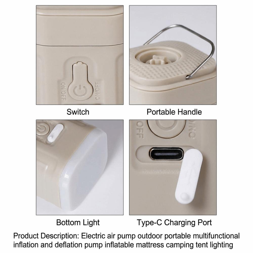Multi-functional Mini Air Pump 3-in-1 Air Compressor New Electric Inflatable Pump for Air Bed