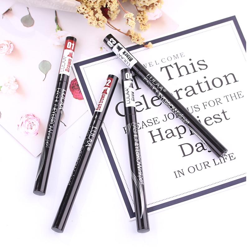 Microblading Liquid Eyebrow Tint 4 Tip Brow Tattoo Pen 5 Colors Makeup Paint Eyebrow Liner Pencil