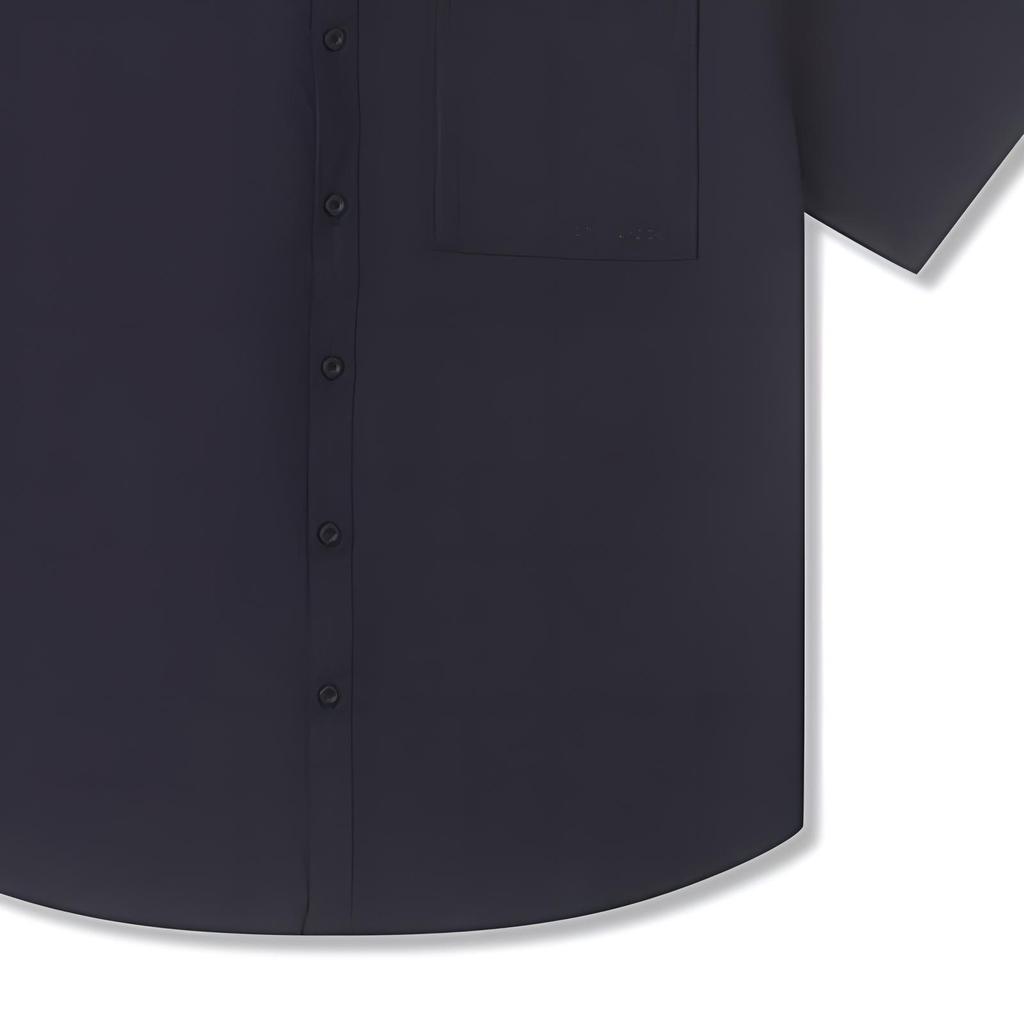 Converse Short Sleeve Basic Woven Shirt Asia Sizing 'Black' Men's 10025290-A01