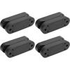 Tissting 4 Pairs Magnetic Luggage Door Buckle and Holder Kit,RV Magnetic Baggage Door Catch with Installation Screws,for RV,Trailer(Black)