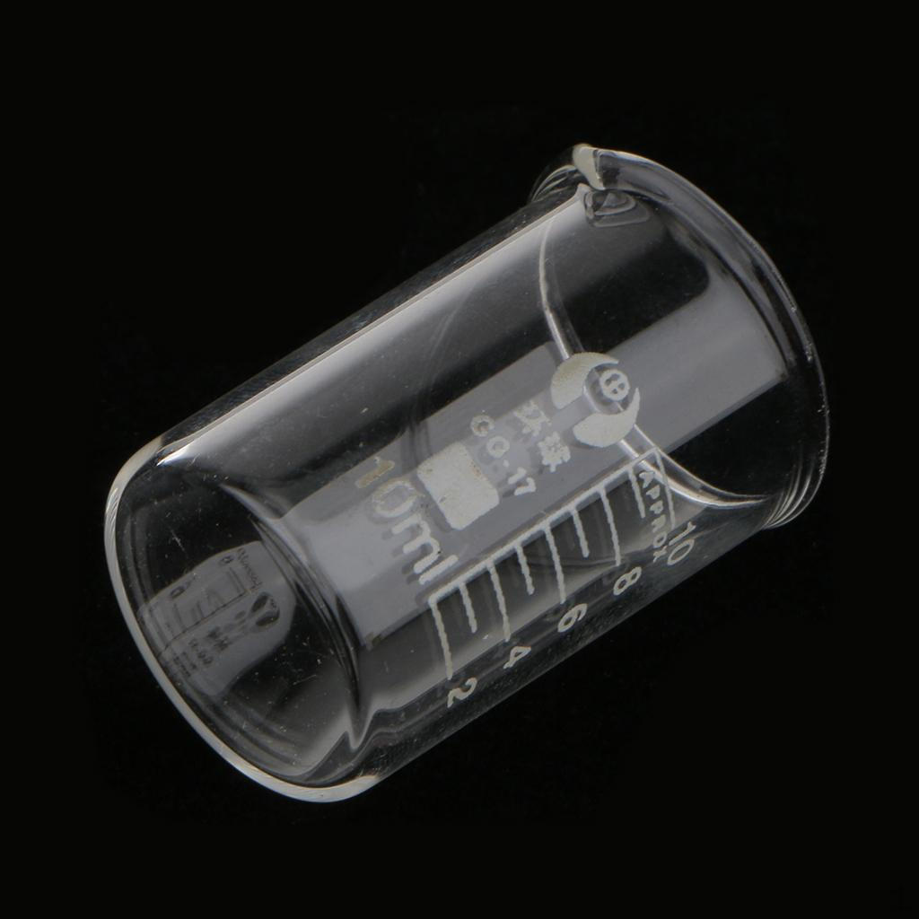 

10 мл 20 мл Стеклянный Прозрачный Набор Мерных Стаканов Градуированный Боросиликатный