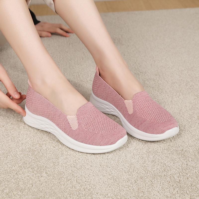 Women's Summer Breathable Mesh Flat Shoes Casual Sports 2025 Lightweight Casual Sneakers Outdoor Comfortable Lefu Shoes Flat