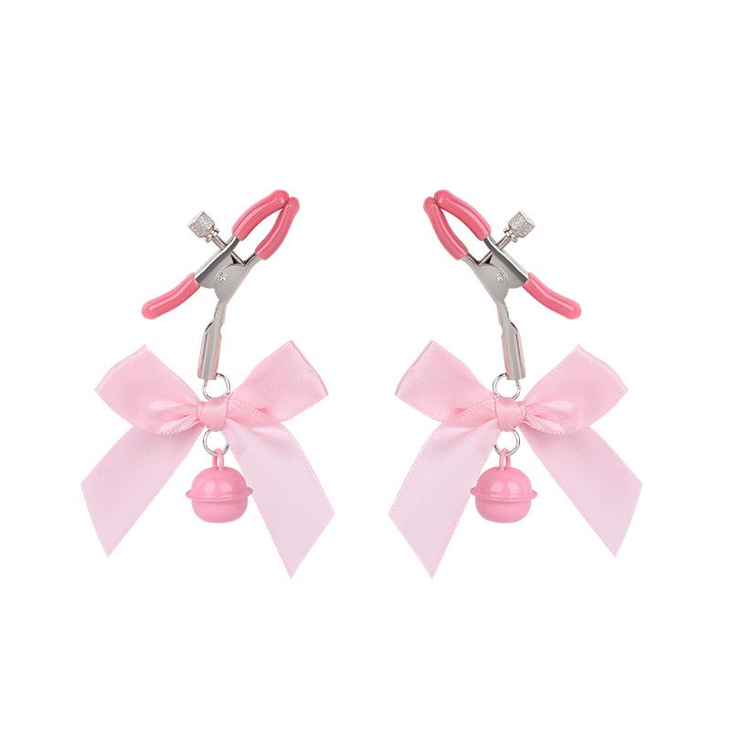 Bow Knot Bell Nipple Clamps & Anal Plugs Set – Couple's Intimate Toys Collection