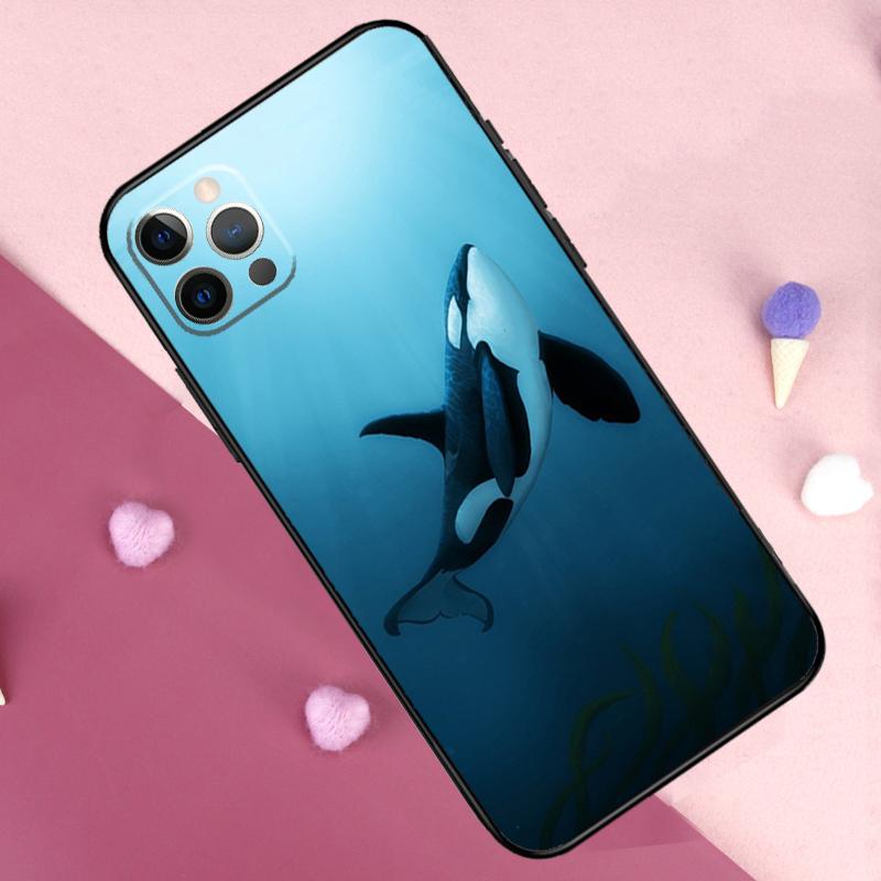 Orcas Killer Whales Phone Case For iPhone 17 Pro Max 17 Air 11 14 15 16 Pro Max Plus 12 13 Mini 16e Back Cover