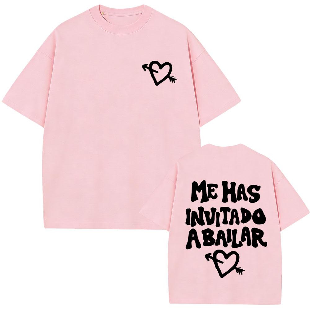 Dani Fernandez Me Has Invitado A Bailar Tshirt Unisex Women Fashion Pop Music T Shirt Unisex Cotton Oversized Short Sleeve Tshirts