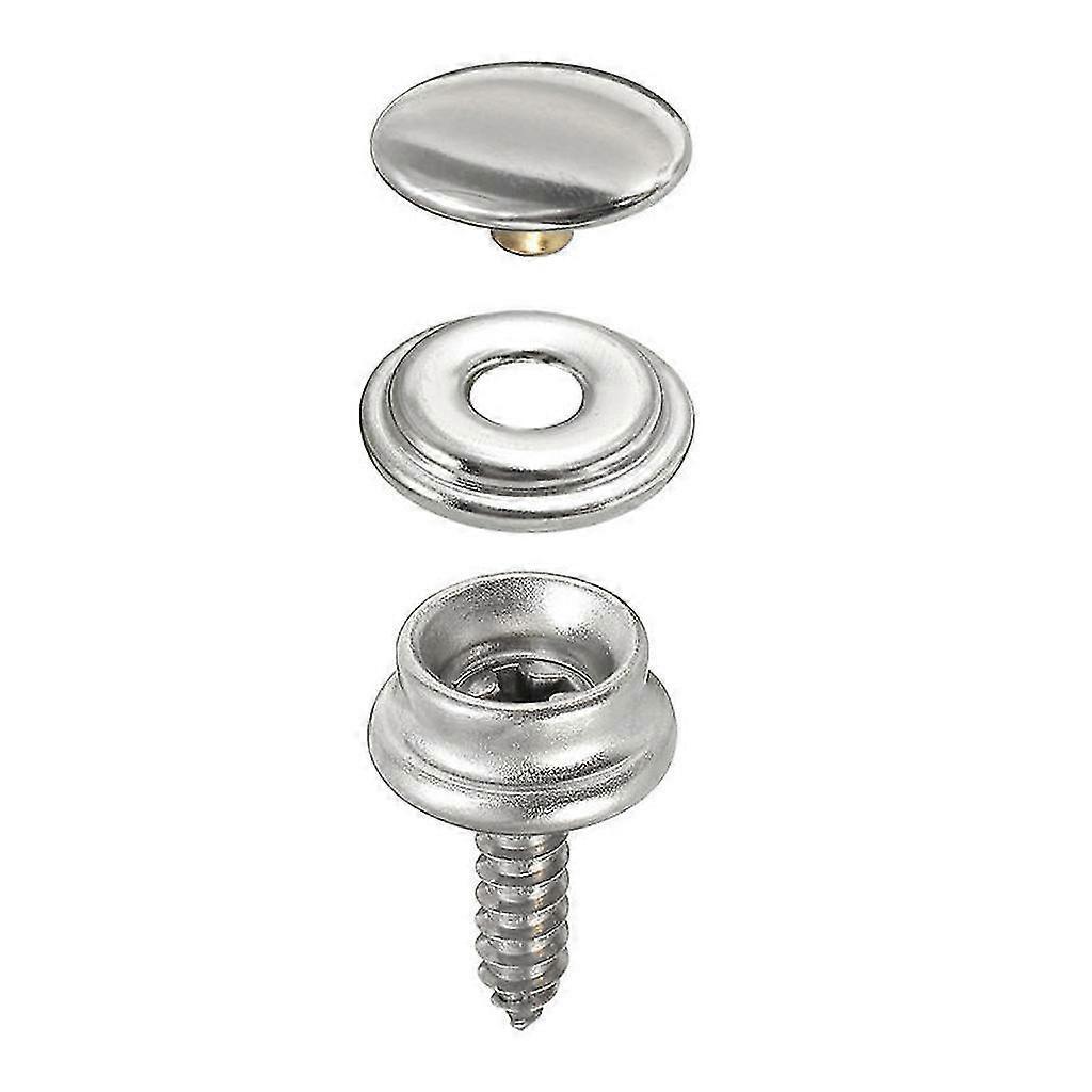 10 Sets Stainless Steel Tapping Snap Fastener Kit Tent Marine Yacht Boat Canvas Cover Tools Sockets Buttons