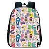 Cartoon Preschool Bookbag Waterproof Backpack Alphabet Lore Print School Bags Kindergarten Backpacks for Boys Girls Kids Bag