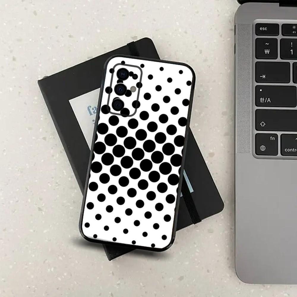 

Black And White Polka Dot Phone Case For Samsung Galaxy A13,A21s,A22,A31,A32,A52,A53,A71,A80,A91 Soft Black Cover Samsung a735g