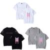 Bts Print T Shirt Short Sleeve Cotton Casual Wear For Fans Fashion