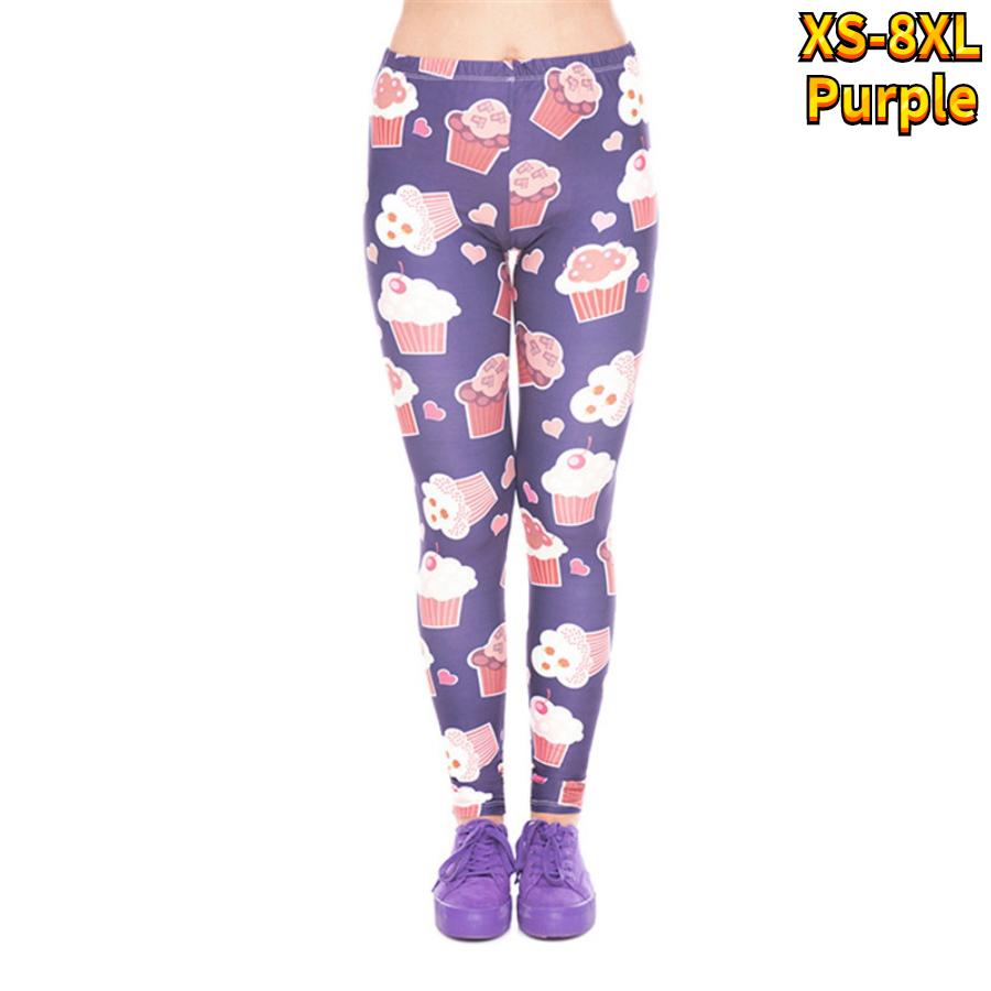 

Жіночі красиві трояндові принти. Стрейч-легінси для йоги. Фітнес, біг, спортивні штани XL фіолетовий