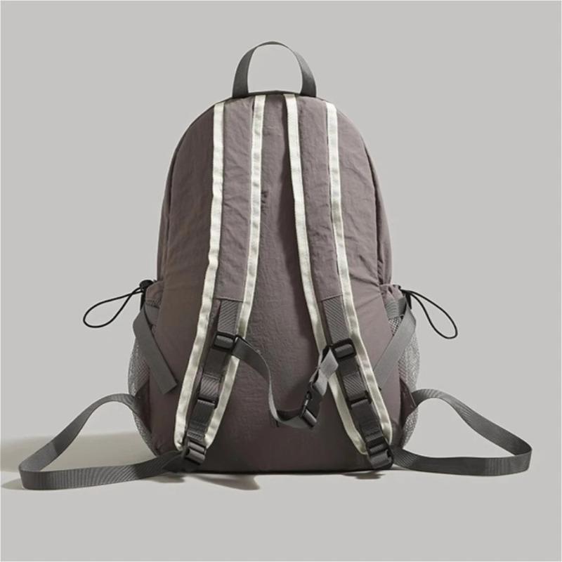 Durable Wear-resistant Nylon Backpack Minimalist Women's Bag College Students Hiking Camping Casual Short