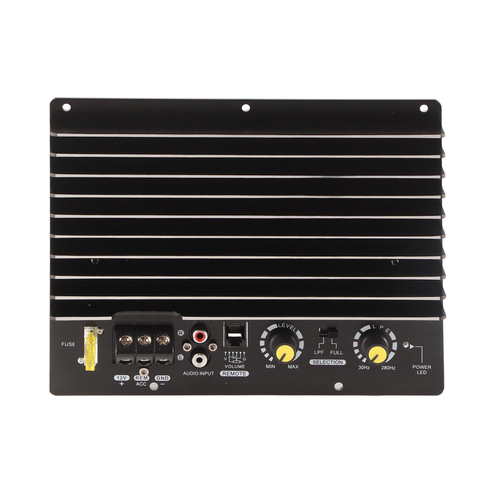 

Автомобильная плата усилителя 1000 Вт, высокомощная алюминиевая сплавная басовая плата сабвуфера для автомобильного динамика 12 В