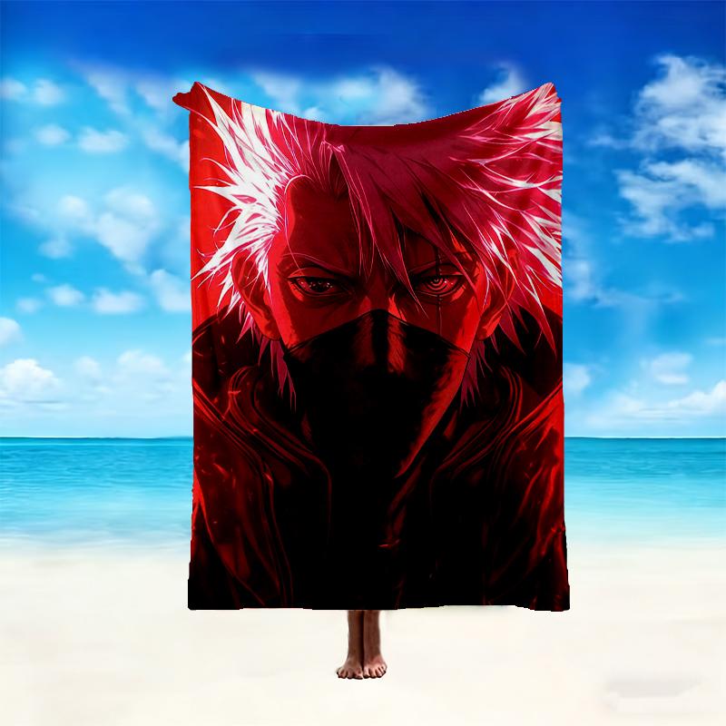 1pc Naruto Blanket, Cozy Valentine's Day Blanket, Multi-functional Nap Blanket Available Throughout the Four Seasons