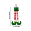 Christmas Stripes Red Elf Legs Hanging Tree Decoration Car Legs Decorative Fireplace Christmas Party Decorations