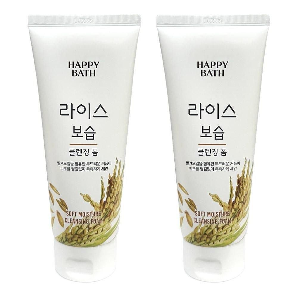 Happy Bath Rice Moisturizing Cleansing Foam 200ml 2 pcs 050613 1 pcs