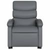 Recliner with Rising Aid Grey Faux Leather