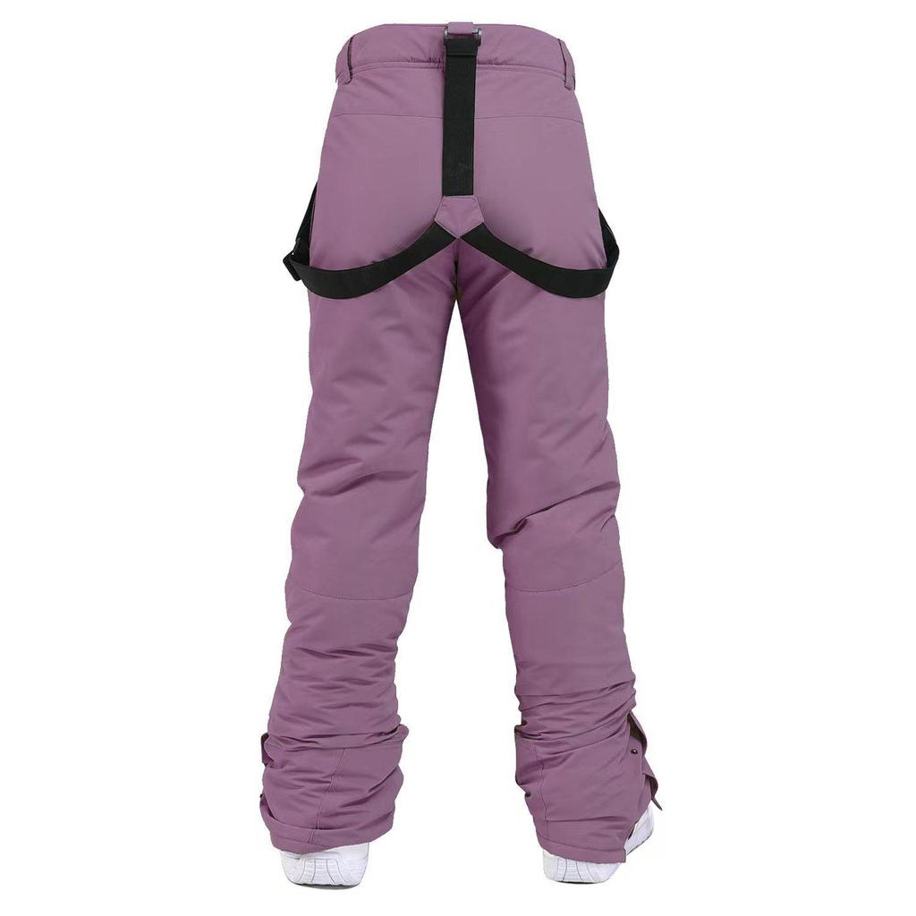 Men's and Women's Windproof Water-Repellent Winter Ski Bib Pants