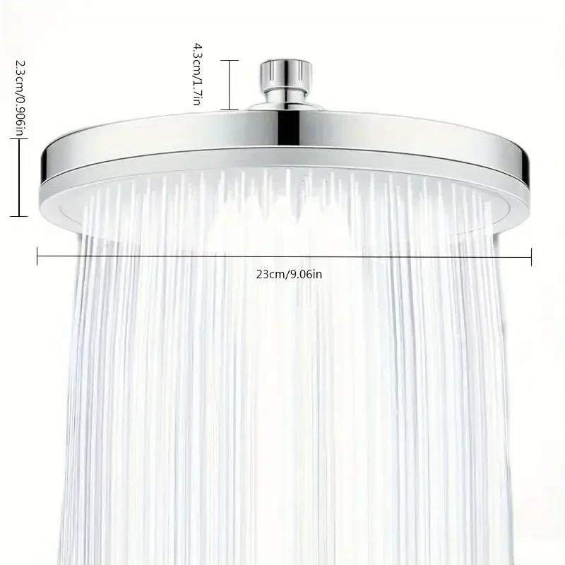 6 Modes Rainfall Shower Head High Pressure Top Rain Shower HeadsBathroom  Shower Faucet Accessories With Filter