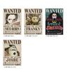 ONE PIECE Official Wanted Poster Wall Stickers, Made In Japan, 42cm X 29.7cm (Straw Hat Pirates, Set of 10)
