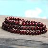6mm*108 Natural Red Sandalwood Bead Prayer Japa Rosary Mala Bracelet Tibetan Buddhist meditation Wooden Rosary Beaded