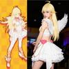 Anime Character Panty Cosplay Costume Lolita White Sexy Fancy Dress Angel Wing Gown Halloween Party Clothes Outfit For Women