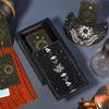 Yulejo Wooden Tarot Card Case Stand Card Divination Trinket Box with Pendulum Altar Display for Witches Small & Holder, Box, Board, Moon-Shaped