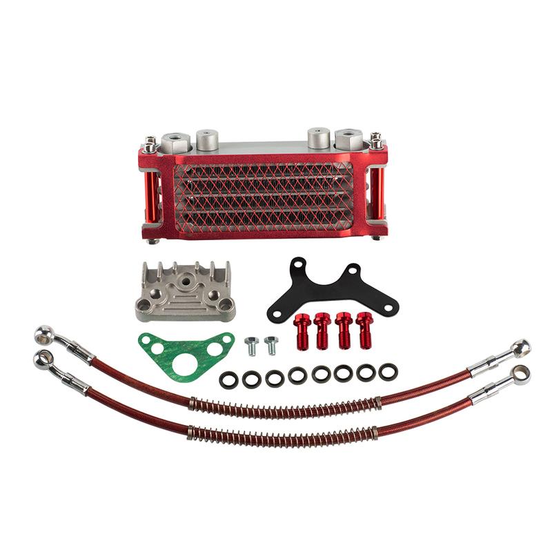 Motorcycle Oil Cooler Oil Radiator Kit For Honda Monkey Yamaha Kawasaki 50cc-140cc Pit Dirt Bike Scooter Moped Enduro Motocross