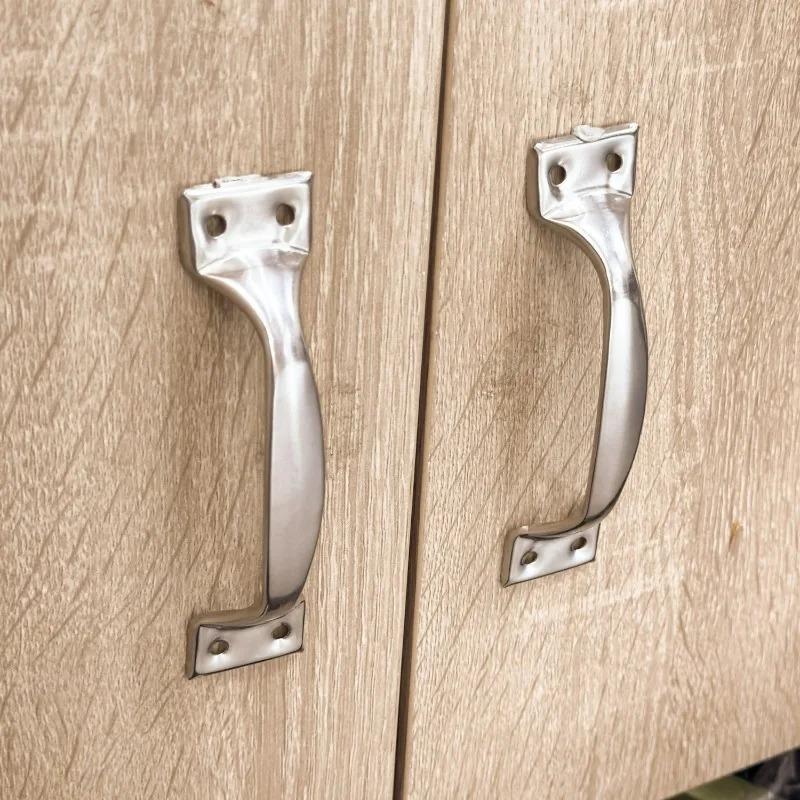 5/6 Inch Stainless Steel Drawer Pulls Cabinet Handles for Kitchen Bathroom Wardrobe Cupboard Door Solid Steel Color Furniture