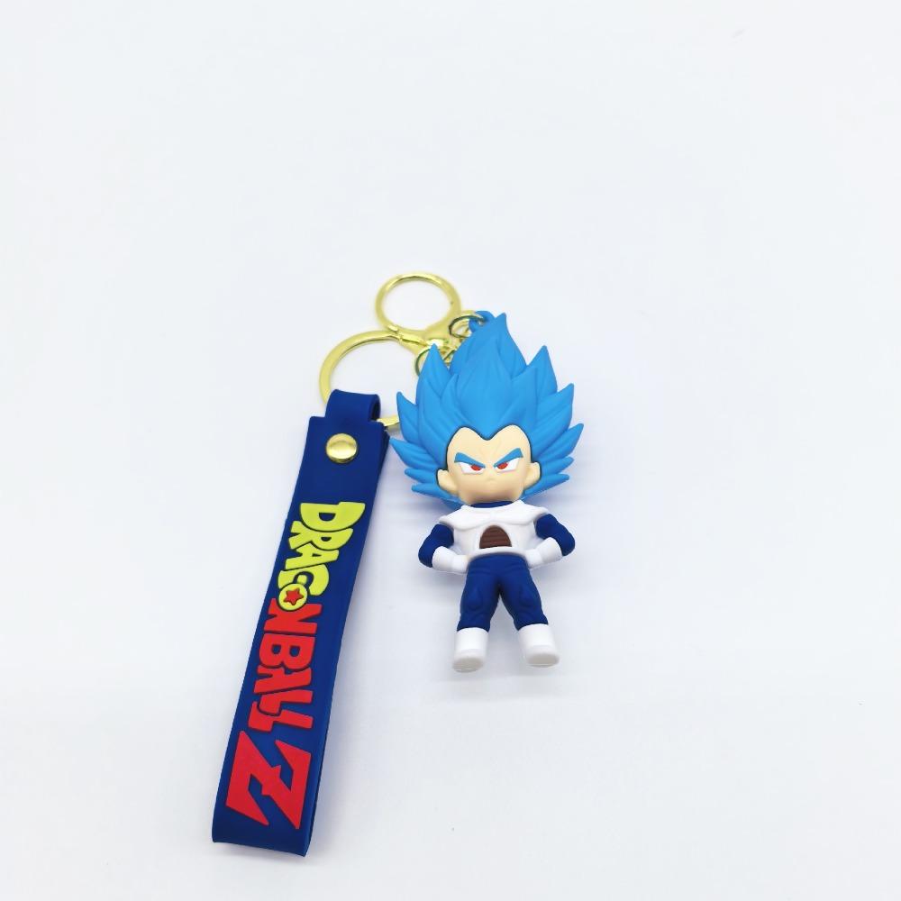 New Fashion Bag Accessories Cartoon Goku Vegeta Super Saiyan Keychain Kawaii llavero Gift for Fans&Couples(Birt