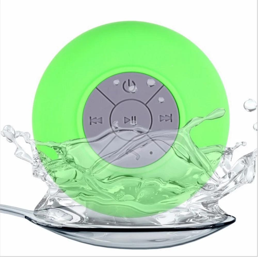 Rechargeable Bluetooth Wireless Waterproof Built-in Mic Speaker  Large Suction Cup Stereo Speaker Mini Outdoor Loudspeaker