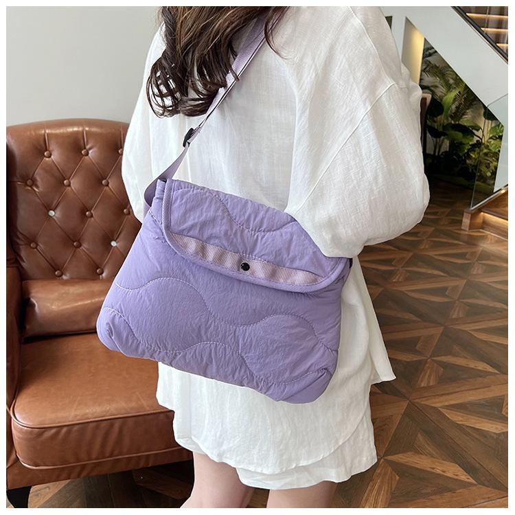 Koreansk ny diamantnylonväska, moderiktig och med stor kapacitet