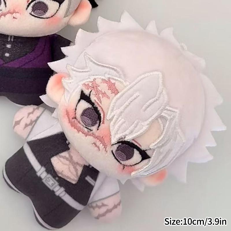 10 Cm Anime Doll Kawaii Cartoon Kamado Tanjiro Kanroji Mitsuri Tomioka Giyuu Cotton Doll Fans Love Keychains Bag Pendent Gifts