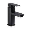 Tuqiu Black Bathroom Faucet Stainless Steel  Bathroom Basin Faucet Cold  Hot Water Basin Mixer Sink Tap Deck Mounted Wash Tap