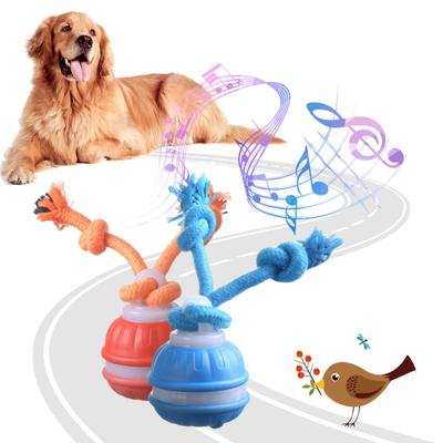 Intelligentes, automatisch bewegliches Hundespielzeug mit quietschendem Ball und Bewegungssensor, kompaktes Design, USB-Aufladung, interaktives rollendes Haustierspielzeug