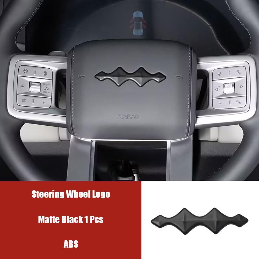 For BYD Leopard 8 Car Logo Decoration Stickers Blackened Front And Rear Logos Front And Rear Logos Modified Car Accessories