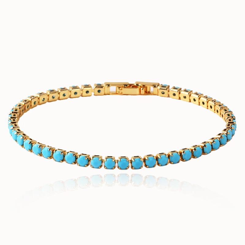 New Rainbow Crystal Tennis Bracelets For Women Men Kpop Silver Color Friend Gifts Colorful Zirconia Bangle Chain on Hand Jewelry