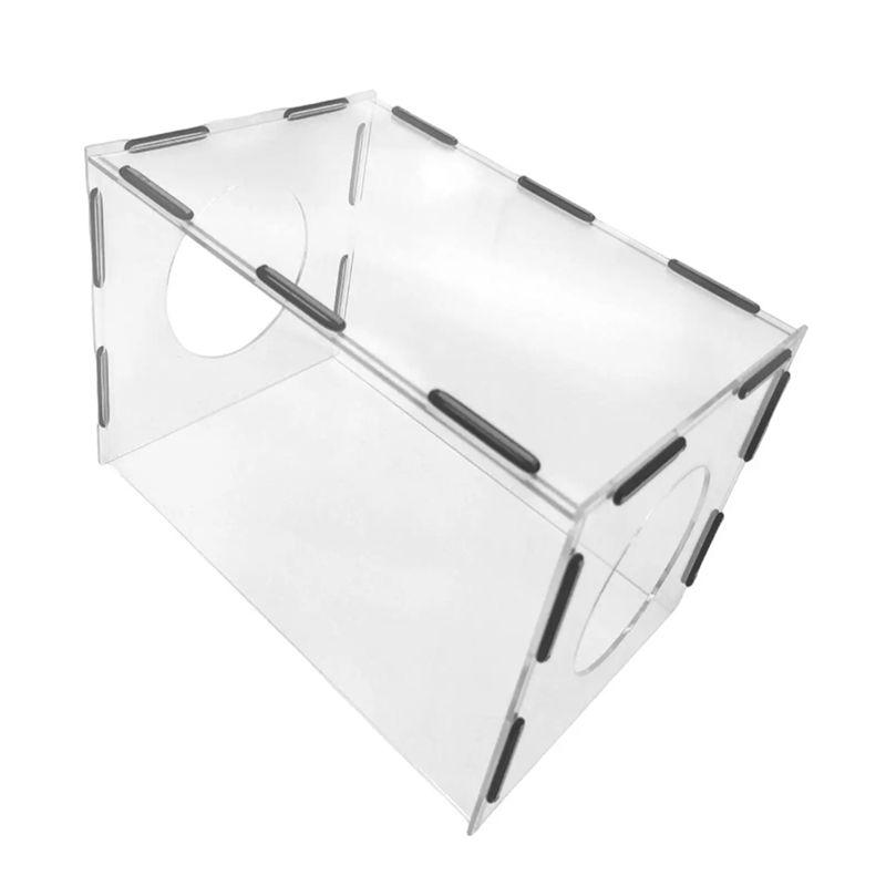 

AEE4-Enclosed Grinding Dust Box Cover Polishing Dust Hood Dustproof Transparent Acrylic Dust Hood For Sculpturing Buffing прозорий