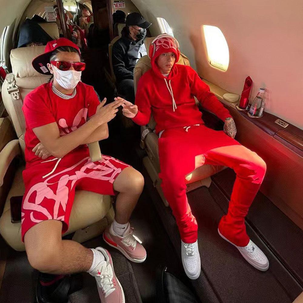 Synaworld 3D-Schaumdruck Unisex Fleece-Hoodie & Jogginghosen Set