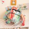 Colored Little Monster Doll Ugly Cute Little Monster Doll Throw Pillow Plush Toy Picture Book Long Haired Doll