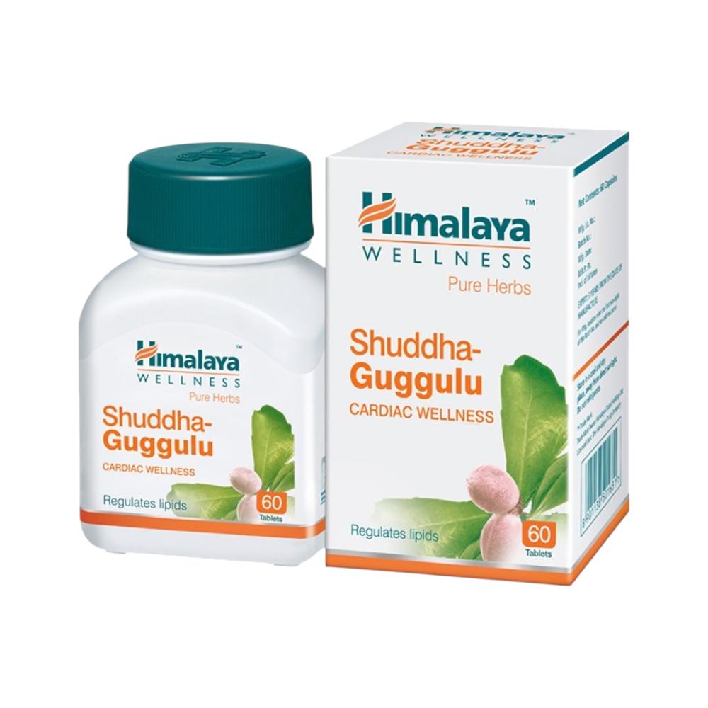 Himalaya Herbals Shuddha Guggulu Tablets 60 Count Natural Herbal Supplement For Wellness Balance And Healthy Lifestyle