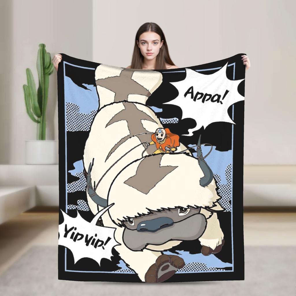 Anime Avatare Avatar - Der Herr der Elemente Plüschdecke Kinder Flanell Überwurfdecke für Sofa Sessel Super Warm Qualität Bettüberwurf