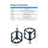 WEST BIKING Bike Pedals 3 Bearing Non-Slip MTB Road Aluminum Alloy Cycling Flat Pedals Bicycle Accessories Pedales Bicicletas