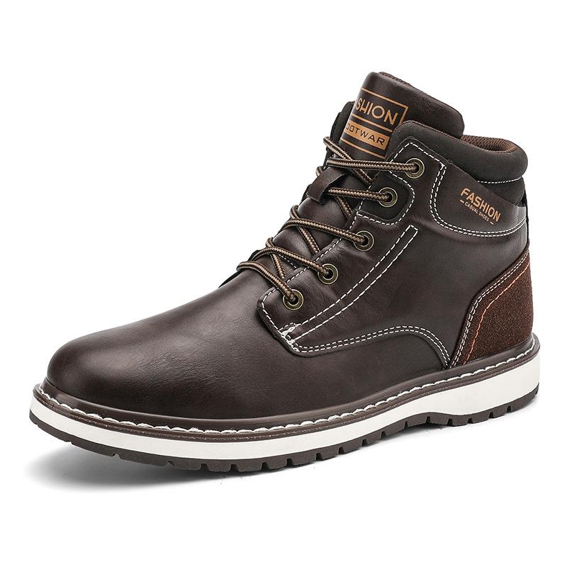 Botas Martin Negras para Hombre Otoño e Invierno Botas británicas de  locomotora de suela pesada Botas casuales de cuero big head comprar a buen  precio — entrega gratuita, reseñas reales con fotos —
