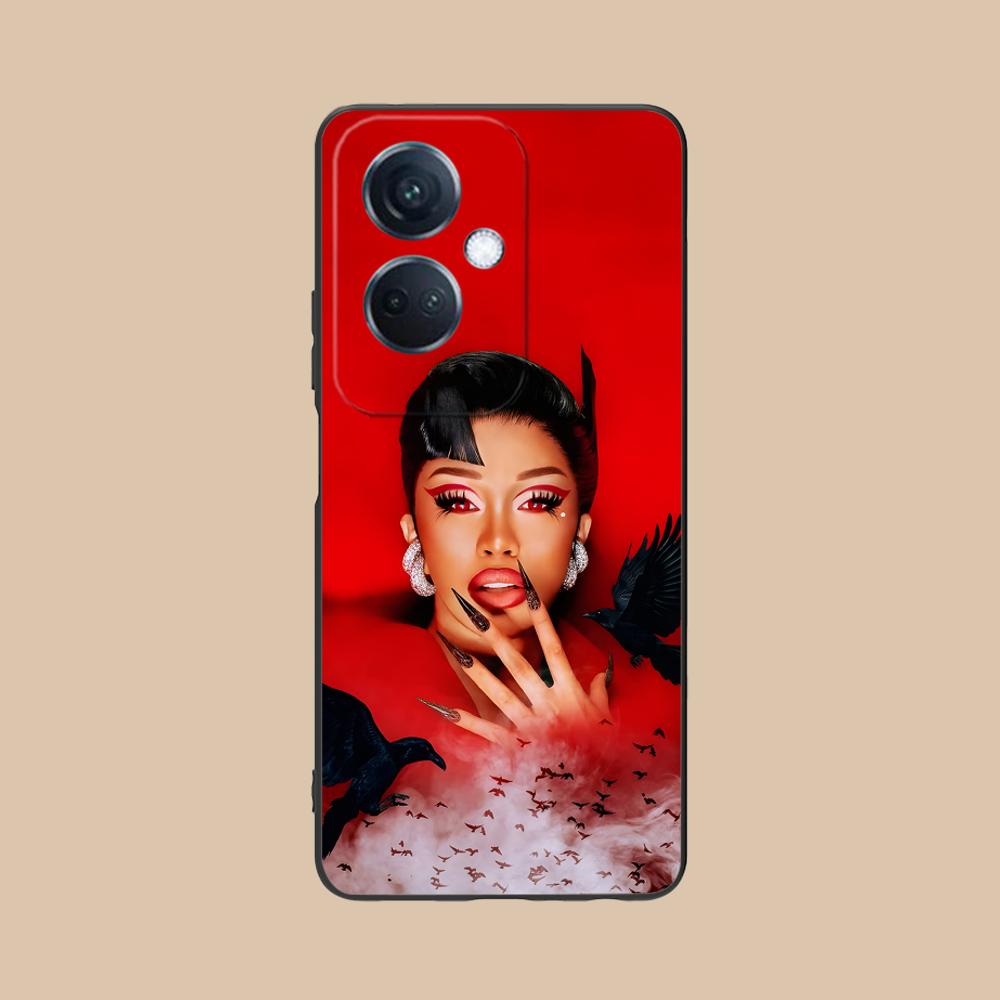 Cardi B Matte TPU Mobile Phone Case for OPPO Reno 14 13 12 11 10 9 8 7 6 5 F T Pro 5G Colorful Printing Cover