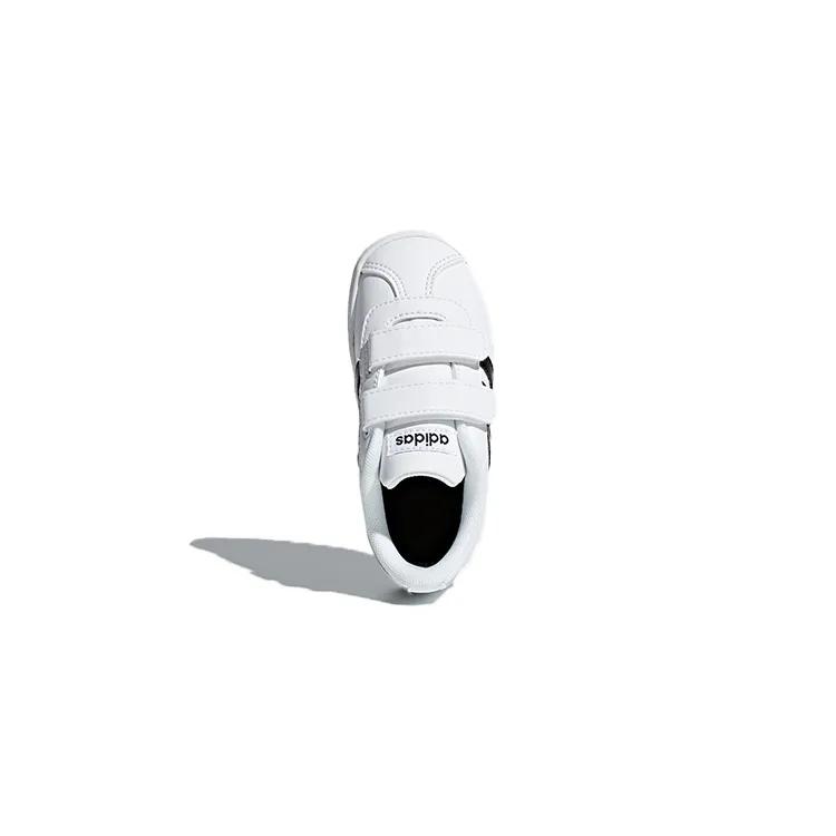 adidas VL COURT 2.0 Balance Low Top Toddler Shoes White Black Infant Toddler (Unisex) Toddler Shoes DB1839