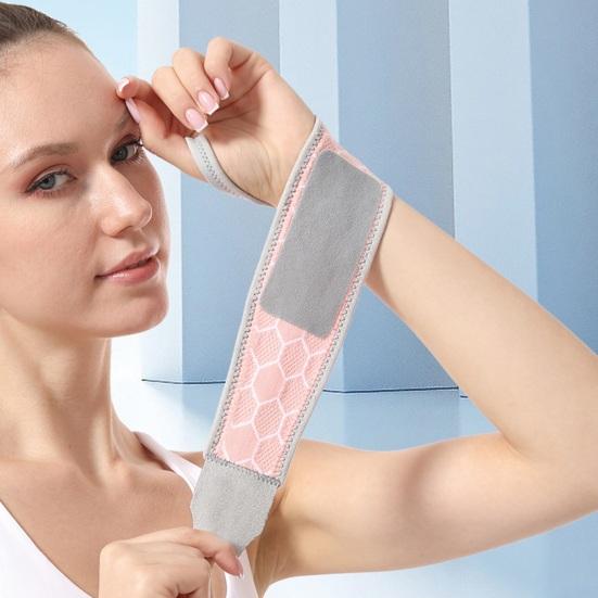 Opaska uciskowa na nadgarstek z regulowaną taśmą mocującą. Oddychająca, super miękka, elastyczna szyna podtrzymująca nadgarstek