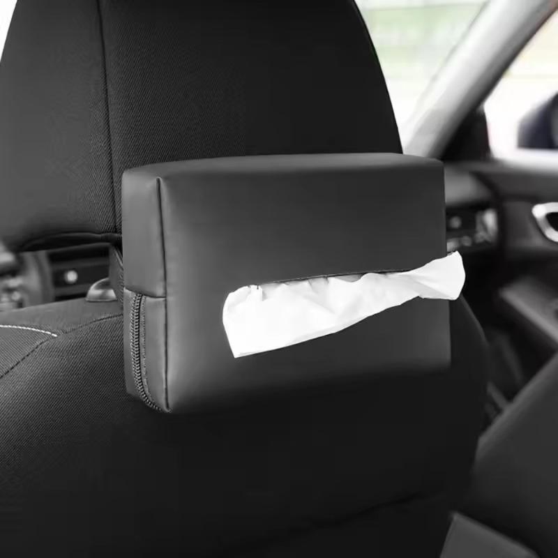 Car Tissue Box, Sunshade Seat Backrest Suspension Tissue Box, Car Armrest Box, Tissue Storage Box, Car Storage And Organization