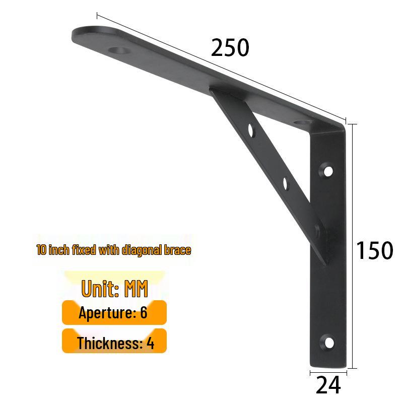 Stainless Steel Wall-Mounted Tripod Bracket for Load-Bearing Support and Partition Fixing